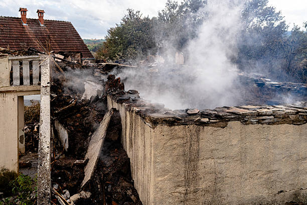 Professional Fire Damage Removal technician working in Osseo, WI